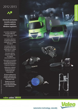 Valeo Electrical Accessories, Security Systems, Top-Column modules, Switches & Window-Lifts