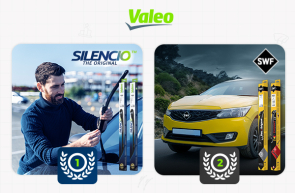 A Valeo e a SWF foram classificadas como as melhores escovas limpa-pára-brisas nos testes da Automotive Insights