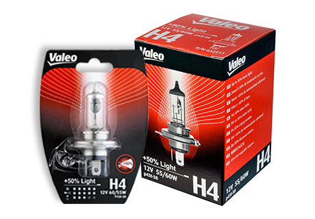 Valeo +50 Light bulbs PC&LCV